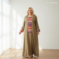 2  colors  printed kaftan